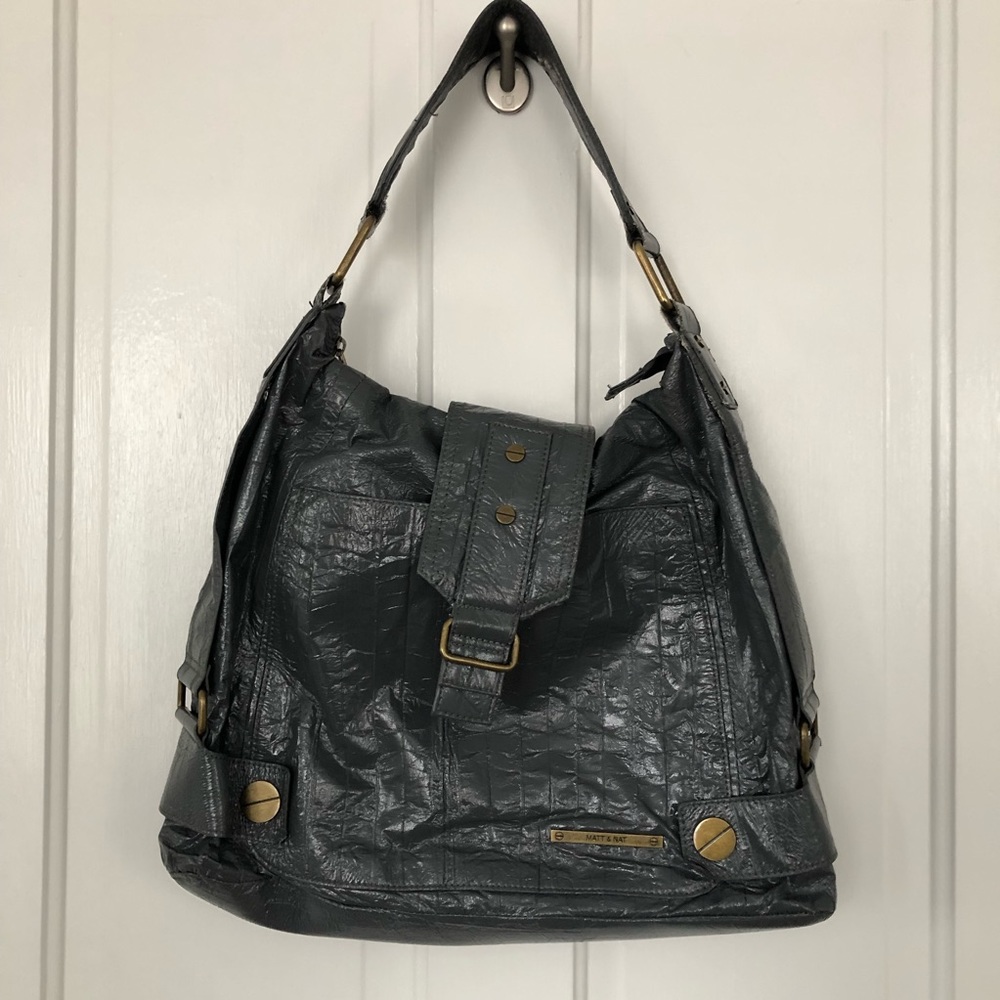 Matt & Nat gray vegan tote bag